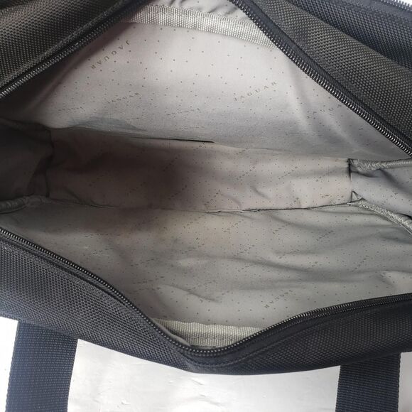 Jaguar Laptop Bag Briefcase Black Nylon Organizer Padded Compartment Zip Handles - Picture 4 of 11